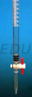 BURETTE, ACRYLIC Unbreakable transparent burette fitted with PTFE stopcock